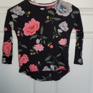 Long sleeved floral shirt